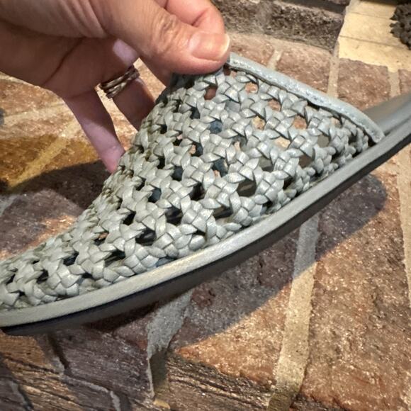 Free People Women's Freya Stormy Sea Slip On Flats Mule Shoes Size 7.5 - Picture 15 of 16